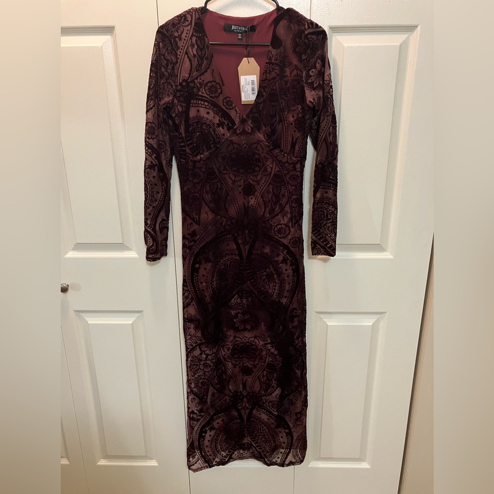 NEW Disturbia Loveday Paisley Mermaid MIDI Dress - Picture 6 of 8